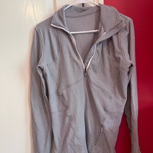 Grey Lululemon quarts zip
